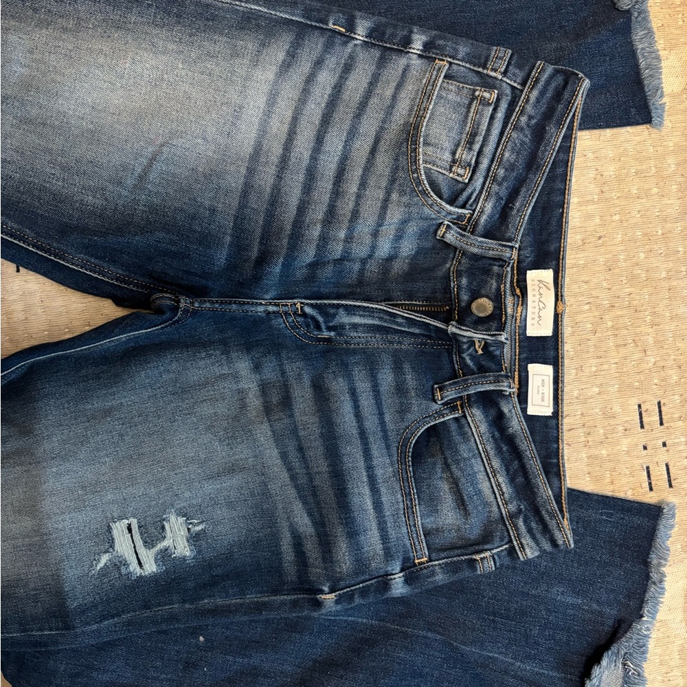 KanCan Jeans - Mid Blue with Distressed Detail